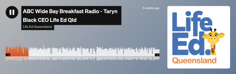 Abc Wide Bay Breakfast Radio With Taryn Black Ceo Life Ed Qld