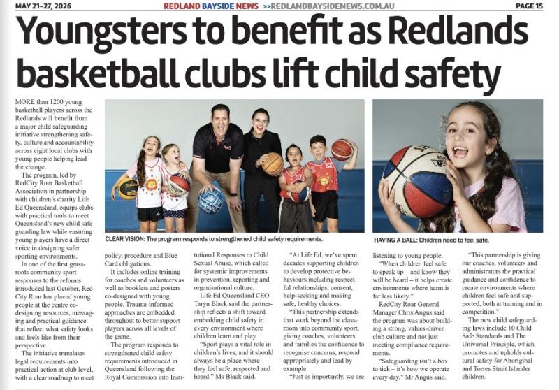 Redland Bayside News Life Ed Qld Red City Roar