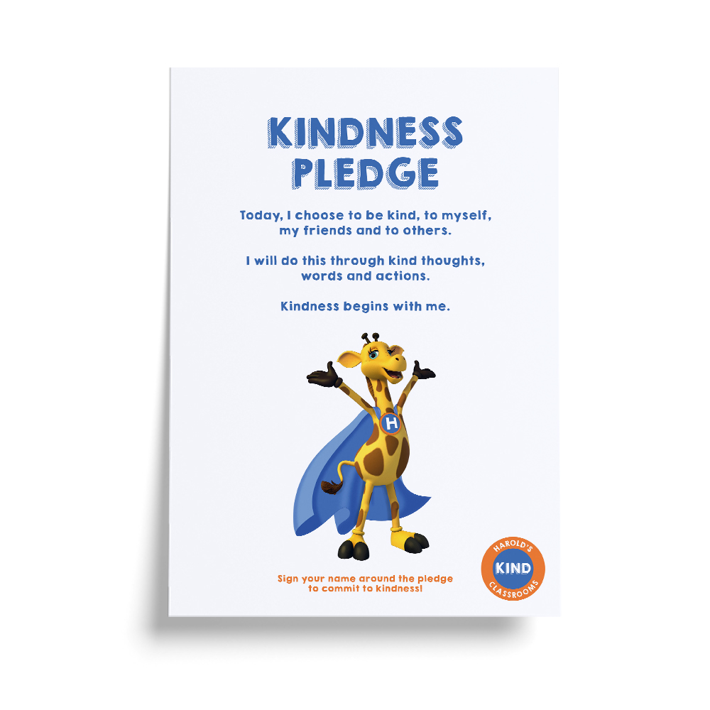 Harold's Kind Classrooms - Pledge Poster -Life Ed QLD